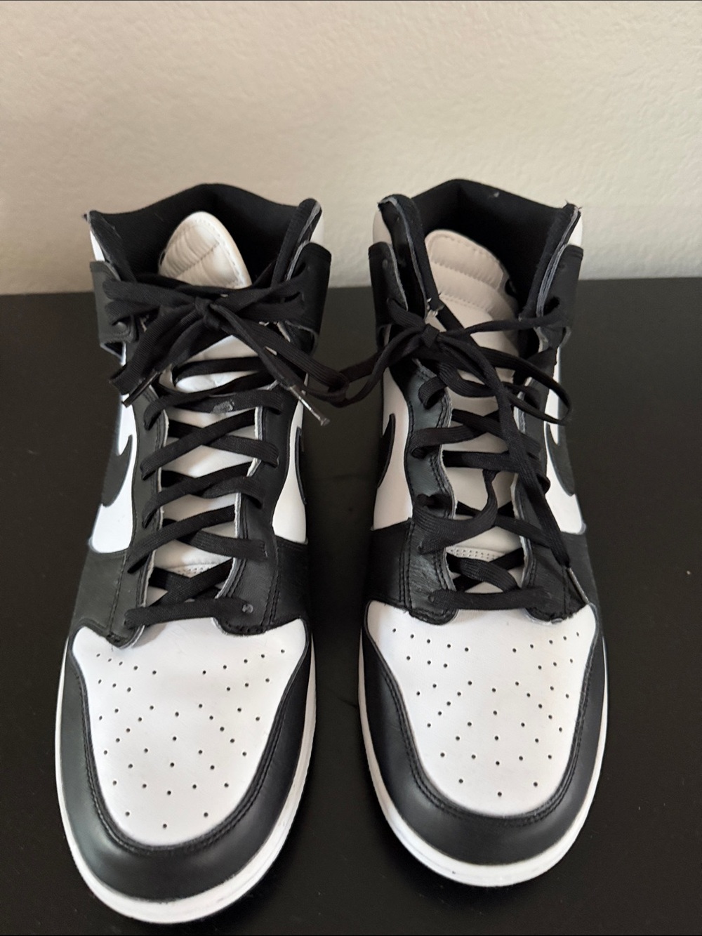 Nike Dunk Panda Black and White High-Top Sneakers